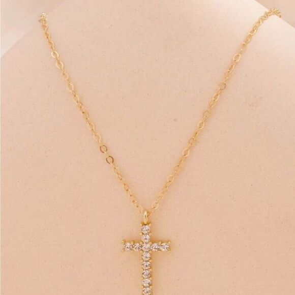 5/$25 Cross Pendant Delicate Necklace - Picture 2 of 6